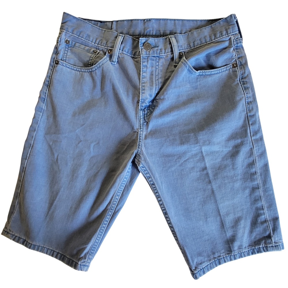 Levi's 508 Denim Shorts Mens 30 Light Blue Regular Taper Fit Jorts Casual